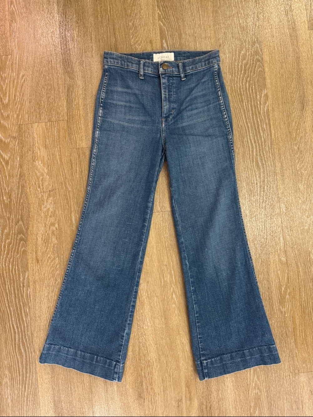 The Great Sea Crop Jeans Flare Clearwater Wash size 28 - Picture 5 of 10